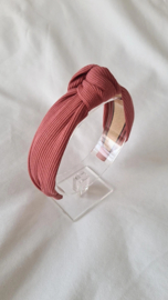 Headband Ribbed Raspberry