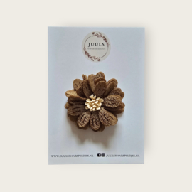 Haarelastiek blossom light brown