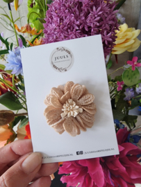 Hairclip antislip blossom nude