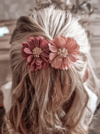 Hairclip blossom mauve-old pink