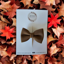 Bow autumn chocolate brown