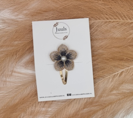 Hairclip beige/gold