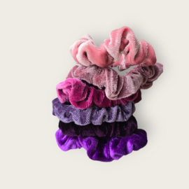 Scrunchie set autumn pink - mauve