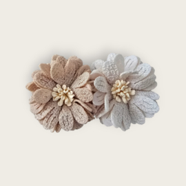 Blossom clip alligator - Nude | Créme