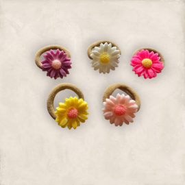 Elastics - glitter daisy