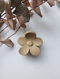 Hairclip daisy beige