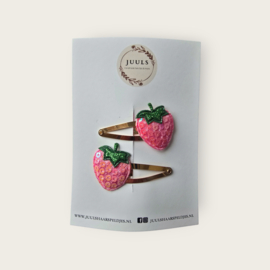 Hairclip Strawberry - light pink