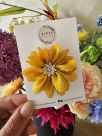Bridesmaid collection clip diamond flower yellow