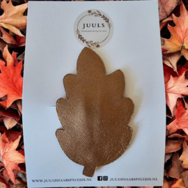 Haarspange autumn eiken blad bronze