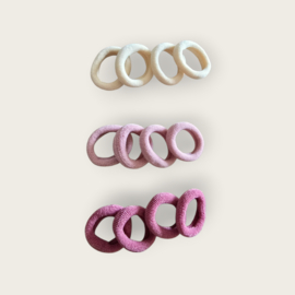Elastics Basic set - pink (12 pieces)