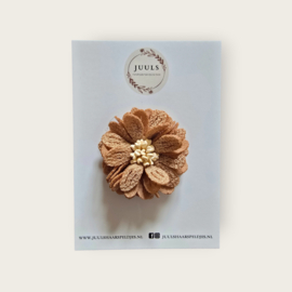 Hair elastic blossom - beige