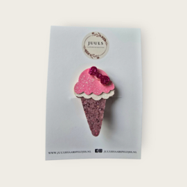 Hairclip - Ice cream pink