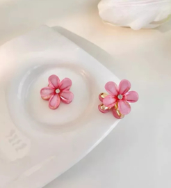 Hairclip mini flower pink
