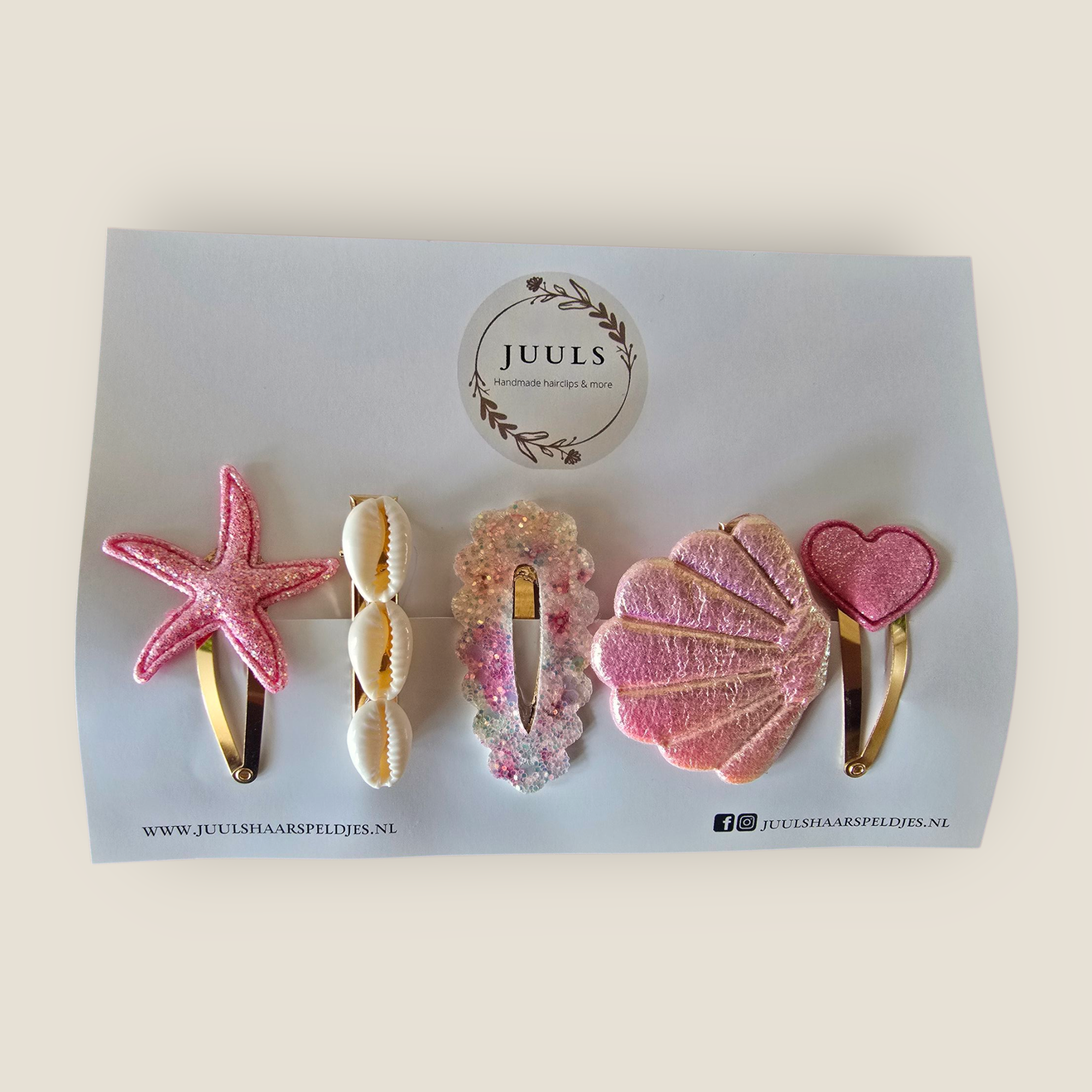 Mix setje shell pink