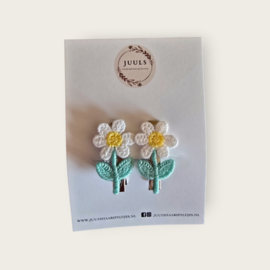 Hairclips Daisy -White