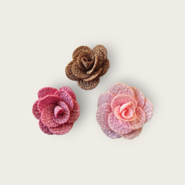 Hair elastic Rose - brown, pink, light pink