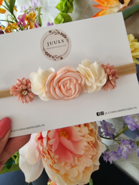 Hairband bridesmaid rose pink ivory