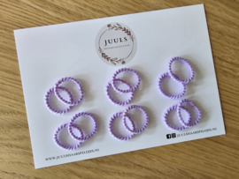Baby haar elastiekjes lilac (12 pieces)