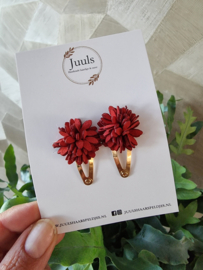 Leather flower red