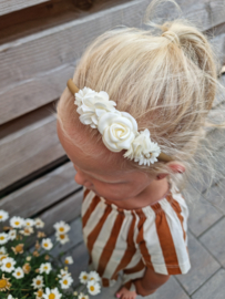 Diadeem bridesmaid white rose