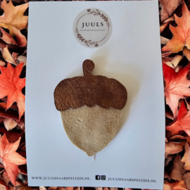 Haarspange autumn eikeltje beige-brown