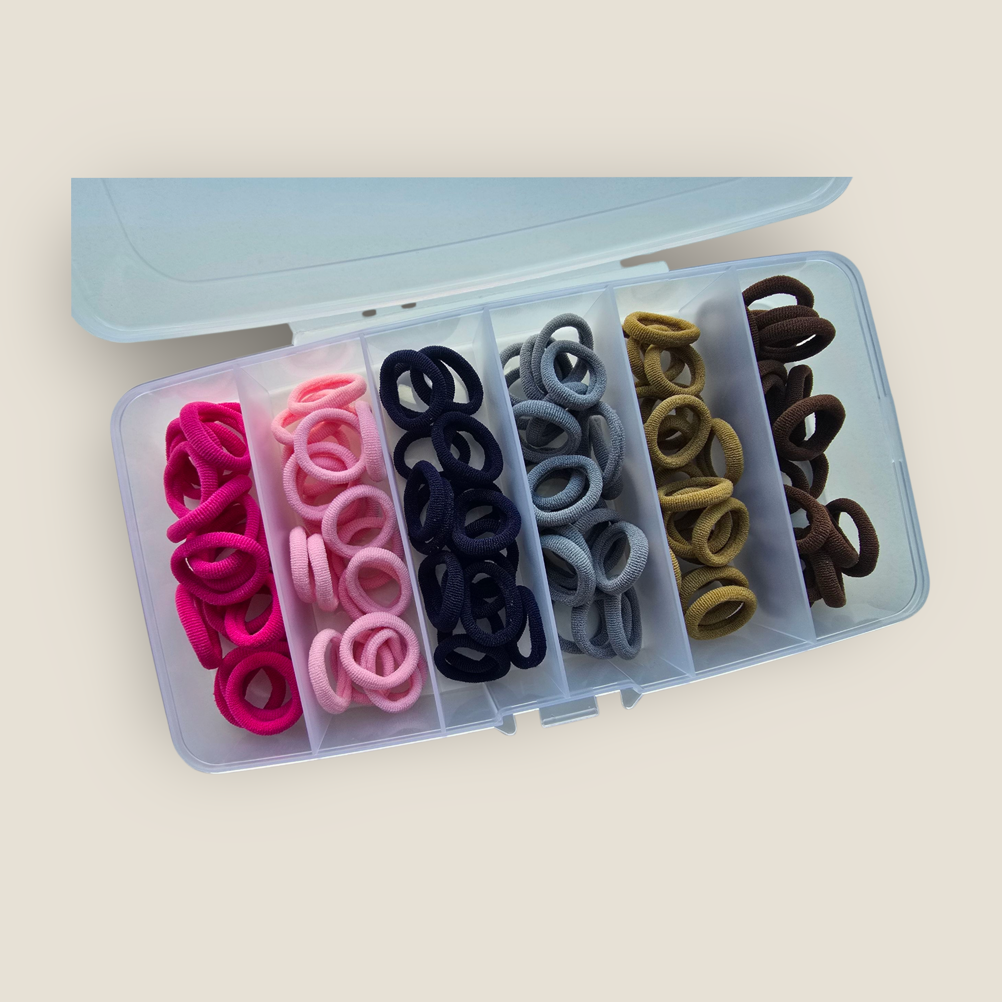 Elastiekjes set box pink/blue