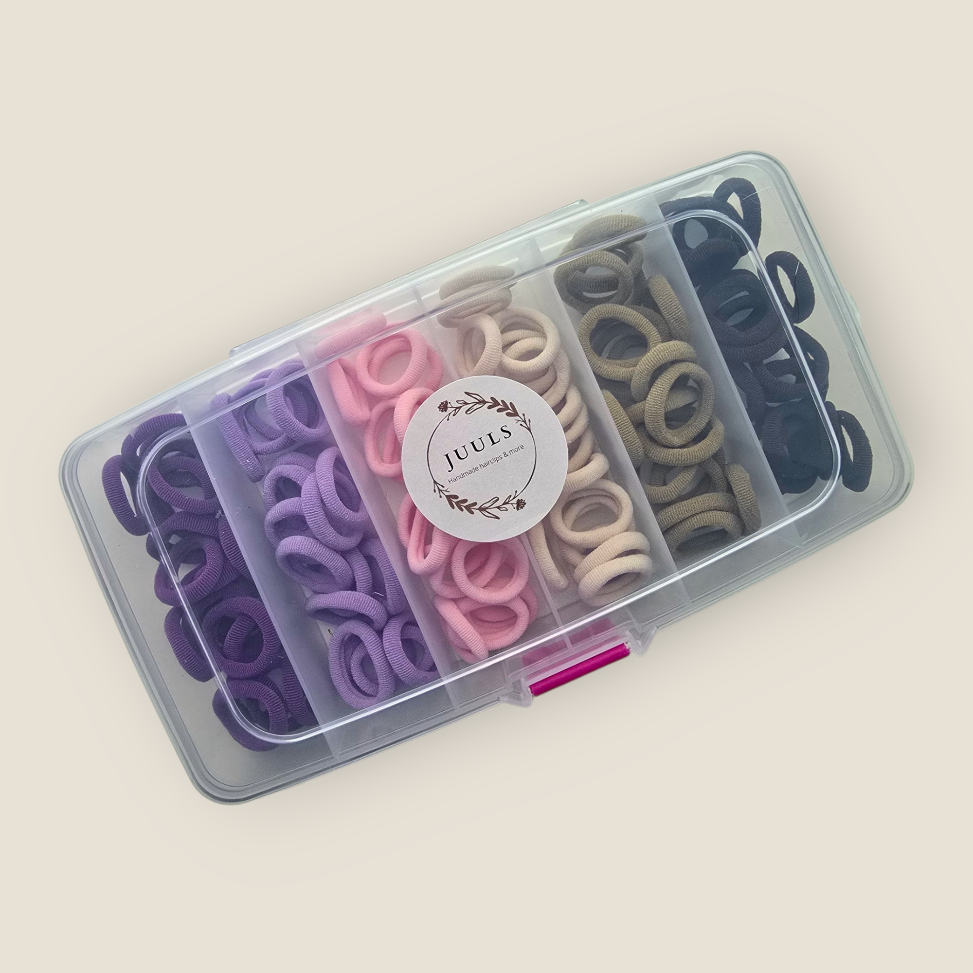 Elastiekjes set box purple