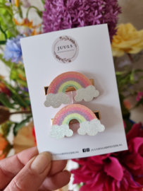 Spring collection hairclips rainbow