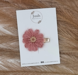 Hair clip Wol flower Old Pink
