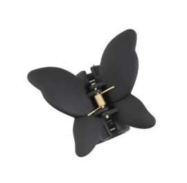 Hairclip Butterfly mat black BIG