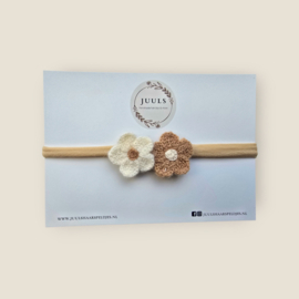 Stretch headband - crochet flower