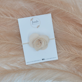 Haarelastiek Rose Ivory