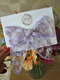 Bow Broderie lace Lilac