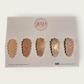Hairclip set - champagne