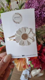 Hairclip Big Flower white