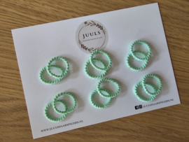 Baby haar elastiekjes green (12 pieces)