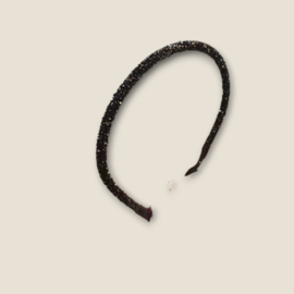 Diadeem small glitter black