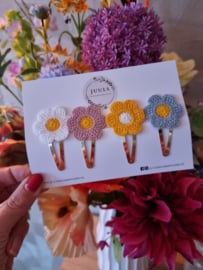 Spring collection hairclips knotted flowers