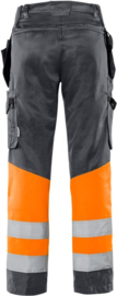 HIGH VIS GREEN WERKBROEK, GERECYCLED POLYESTER