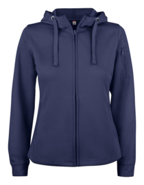 BASIC ACTIVE HOODY FULL ZIP WOMEN, SPUN DYED