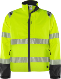 HIGH VIS GREEN STRETCH JACK, GERECYCLED POLYESTER
