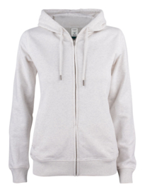 PREMIUM OC HOODY FULL ZIP WOMEN, BIOLOGISCH KATOEN