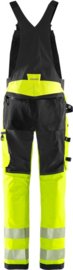 HIGH VIS GREEN AMERIKAANSE OVERALL STRETCH, GERECYCLED POLYESTER