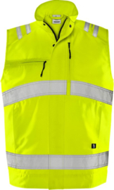 HIGH VIS GREEN VEST, GERECYCLED POLYESTER