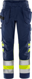 HIGH VIS GREEN WERKBROEK, GERECYCLED POLYESTER