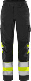 HIGH VIS GREEN BROEK DAMES, GERECYCLED POLYESTER