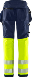 HIGH VIS GREEN WERKBROEK DAMES STRETCH, GERECYCLED POLYESTER