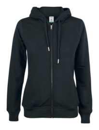 PREMIUM OC HOODY FULL ZIP WOMEN, BIOLOGISCH KATOEN