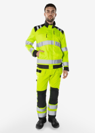 HIGH VIS GREEN JACK, GERECYCLED POLYESTER