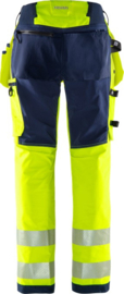 HIGH VIS GREEN WERKBROEK DAMES STRETCH, GERECYCLED POLYESTER